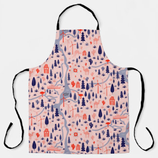 Australische Ikonen, nahtlos dekoratives Muster. Schürze