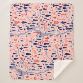 Australische Ikonen, nahtlos dekoratives Muster. Sherpadecke (Vorderseite)