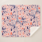 Australische Ikonen, nahtlos dekoratives Muster. Sherpadecke (Vorderseite (Horizontal))