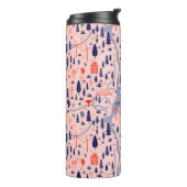 Australische Ikonen, nahtlos dekoratives Muster. Thermosbecher (Nach links gedreht)