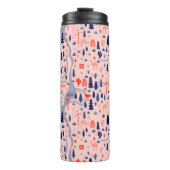 Australische Ikonen, nahtlos dekoratives Muster. Thermosbecher (Vorderseite)