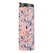 Australische Ikonen, nahtlos dekoratives Muster. Thermosbecher (Nach rechts gedreht)