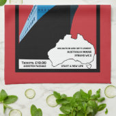 Australische Immigration Vintag Art Geschirrtuch (Gefaltet)