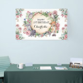 Australische Indianer floral Happy Birthday Banner (Messeveranstaltung)