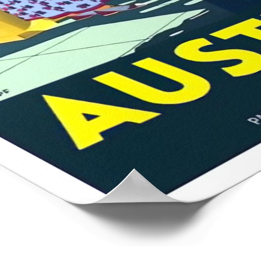 Australische Jahrtausendreise Poster (Ecke)