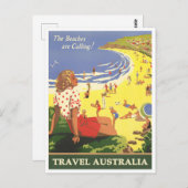 Australische Jahrtausendreise Postkarte (Vorne/Hinten)