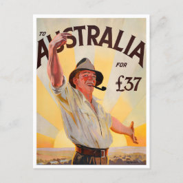 Australische Jahrtausendreise Postkarte
