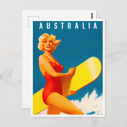 Australische Jahrtausendreise Postkarte (Vorne/Hinten)