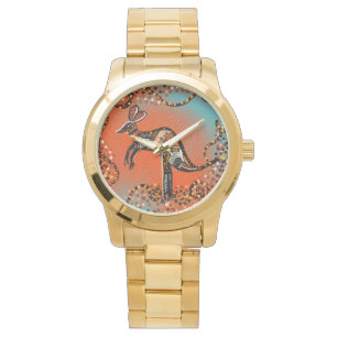 AUSTRALISCHE KÄNGURU-KUNST       ARMBANDUHR