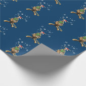 Australische Kängurunacht vor Weihnachten Geschenkpapier (Ecke)