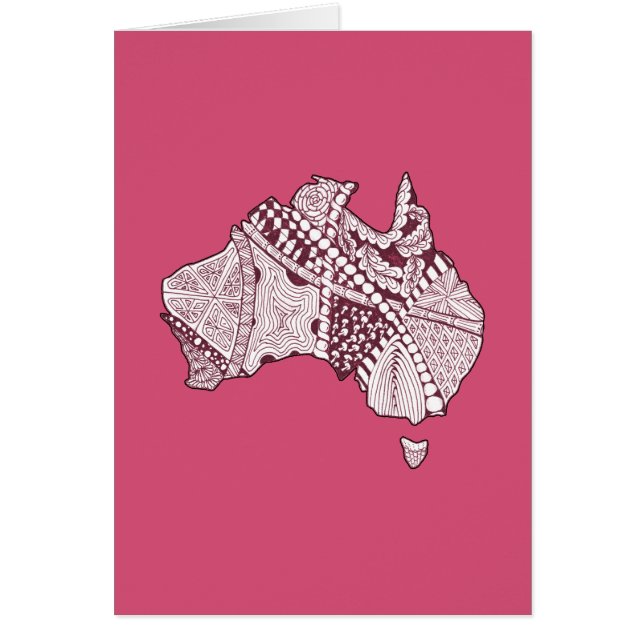 Australische Karte Art (Vorne)