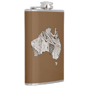 Australische Karte Art Flachmann (Rechts)