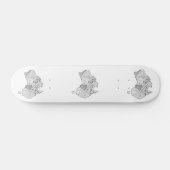 Australische Karte Art Skateboard (Horizontal)