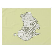 Australische Karte Art Tischdecke (Vorderseite (Horizontal))