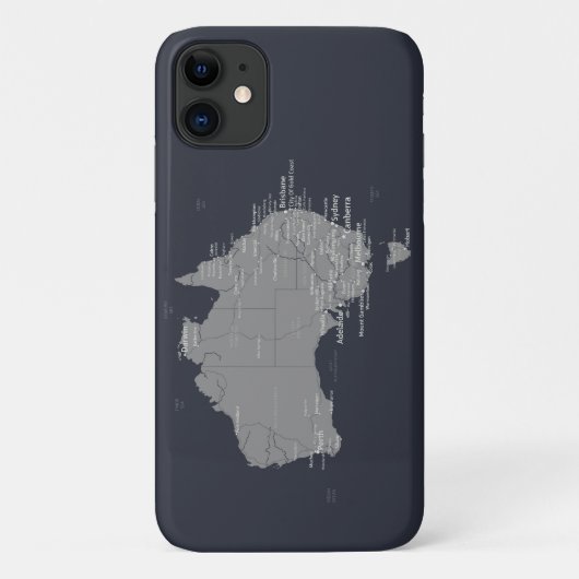 Australische Karte Case-Mate iPhone Hülle (Rückseite)