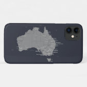 Australische Karte Case-Mate iPhone Hülle (Rückseite (Horizontal))