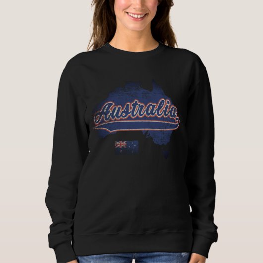 Australische Karte Sweatshirt (Vorderseite)