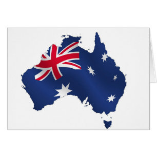 Australische Kartenflagge