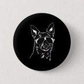 Australische Kelpie coole Hundssunglasche Classic  Button (Vorderseite)