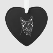 Australische Kelpie coole Hundssunglasche Classic Ornament (Vorderseite)