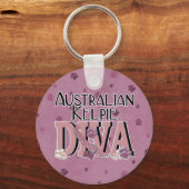 Australische Kelpie DIVA Schlüsselanhänger (Vorderseite)