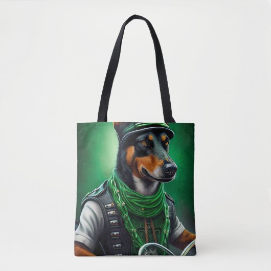 Australische Kelpie Fahrrad St. Patrick's Day Tasche (Vorderseite)