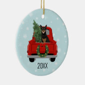 Australische Kelpie-Hunde - Weihnachten Keramik Ornament (Rechts)