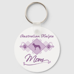 Australische Kelpie-Mama Schlüsselanhänger