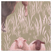 Australische Kelpie mit Schafsgewebe Stoff (Nahaufnahme)