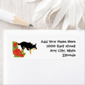 Australische Kelpie & Rote Rosen Rücksendeadresse (Insitu)