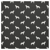 Australische Kelpie-Silhouette Stoff (Muster)