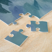 Australische Kelpie-Surfszene am Strand Puzzle (Seite)