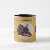 Australische Kelpie-Wecker-Kaffee-Tasse Tasse (Zentrum)