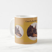 Australische Kelpie-Wecker-Kaffee-Tasse Tasse (Vorderseite Links)