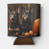 Australische Kelpie Welpe Autumn Delight Pumpkin Dosenkühler (Vorderseite)