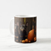 Australische Kelpie Welpe Autumn Delight Pumpkin Kaffeetasse (Vorderseite Links)