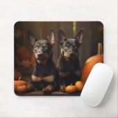 Australische Kelpie Welpe Autumn Delight Pumpkin Mousepad (Mit Mouse)