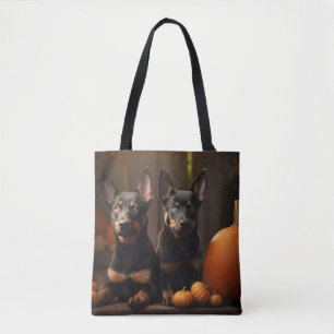 Australische Kelpie Welpe Autumn Delight Pumpkin Tasche