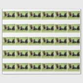 Australische Kelpie-Welpen Geschenkpapier (Flach)