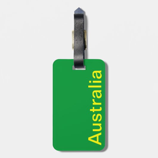 Australische Koala und Baby Gepäckanhänger (Rückseite vertikal)