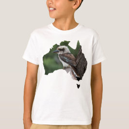 Australische Kontur lacht Kookaburra in einem Baum T-Shirt