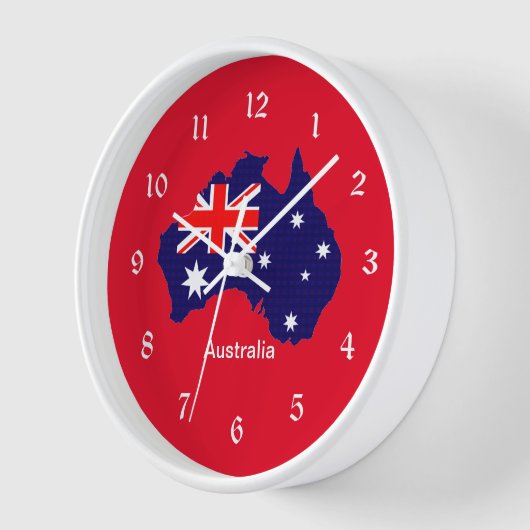 Australische Kontur und Flagge Uhr (Winkel)
