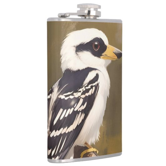 australische Kookaburramalerei, Flachmann (Rechts)