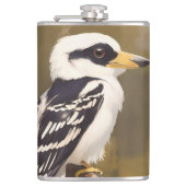 australische Kookaburramalerei, Flachmann (Vorderseite)