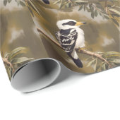 australische Kookaburramalerei, Geschenkpapier (Rolleneckpunkt)