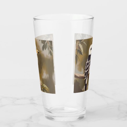 australische Kookaburramalerei, Glas (Rechts)