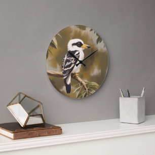 australische Kookaburramalerei, Große Wanduhr