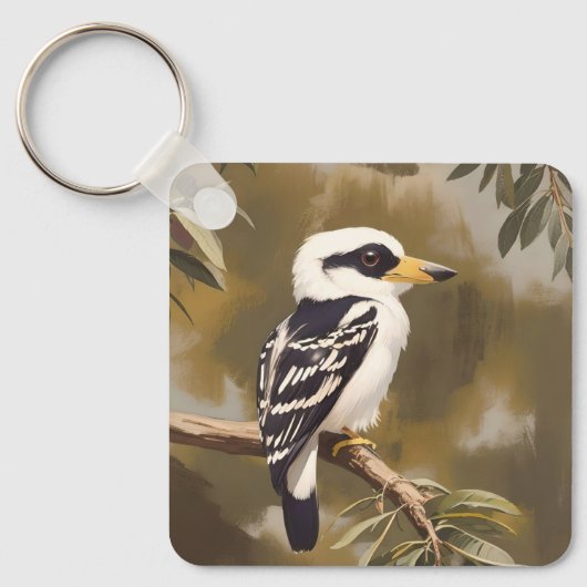 australische Kookaburramalerei, Schlüsselanhänger (Vorderseite)