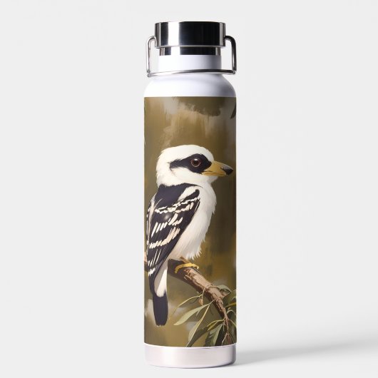 australische Kookaburramalerei, Trinkflasche (Rückseite)