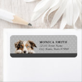 australische Koolie-Rücksendeadressen-Aufkleber (Insitu)